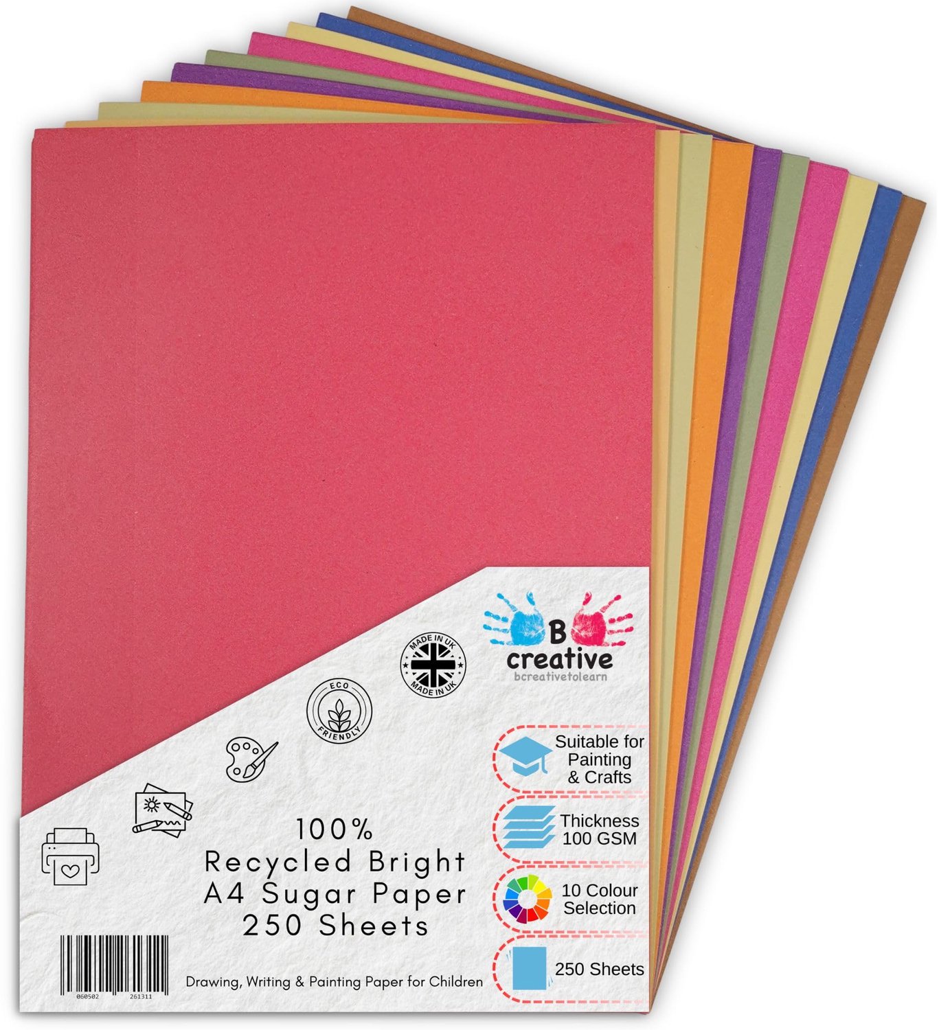 A4 Suikerpapier Gerecycled - 250 Vellen 100 g/m²