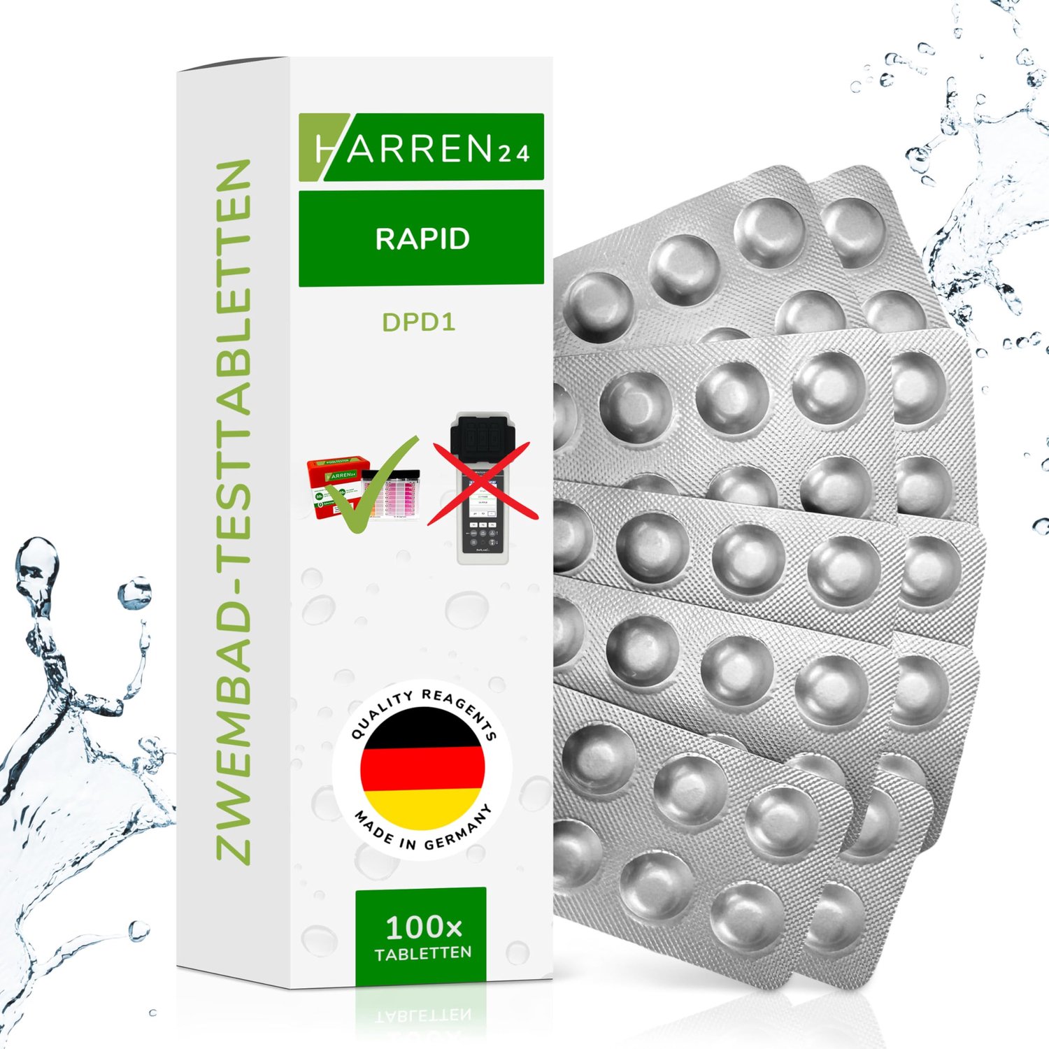 Testtabletten voor Wateranalyse voor Shake Testers
