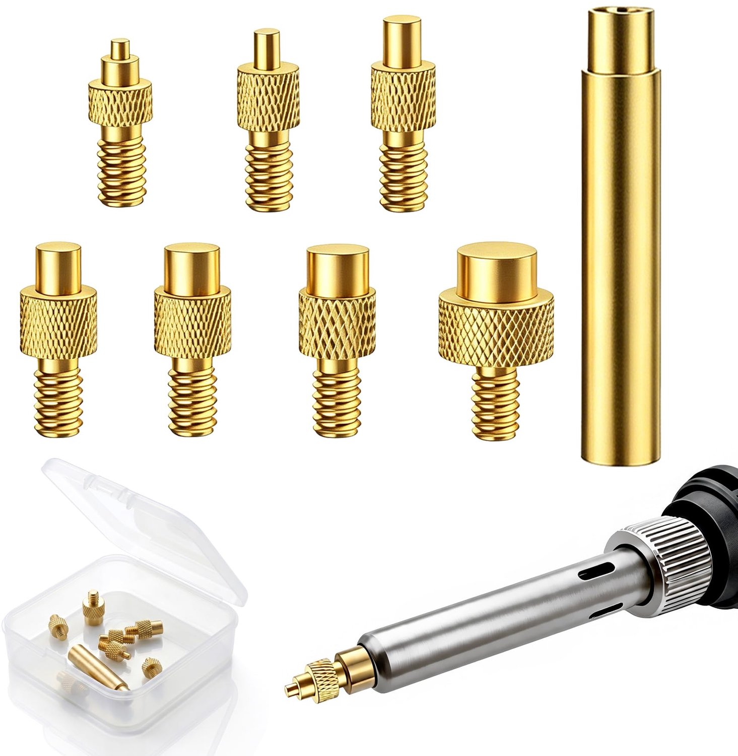 Set van 7 Soldeertips - Inclusief Adapter - Voor 3D Printers