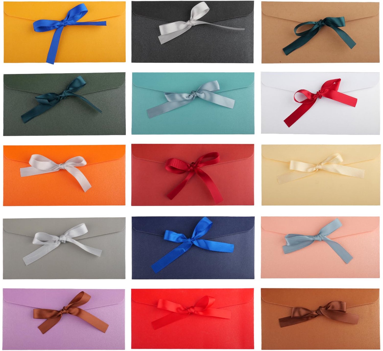 Gekleurde Kraft Papier Enveloppen Set van 15