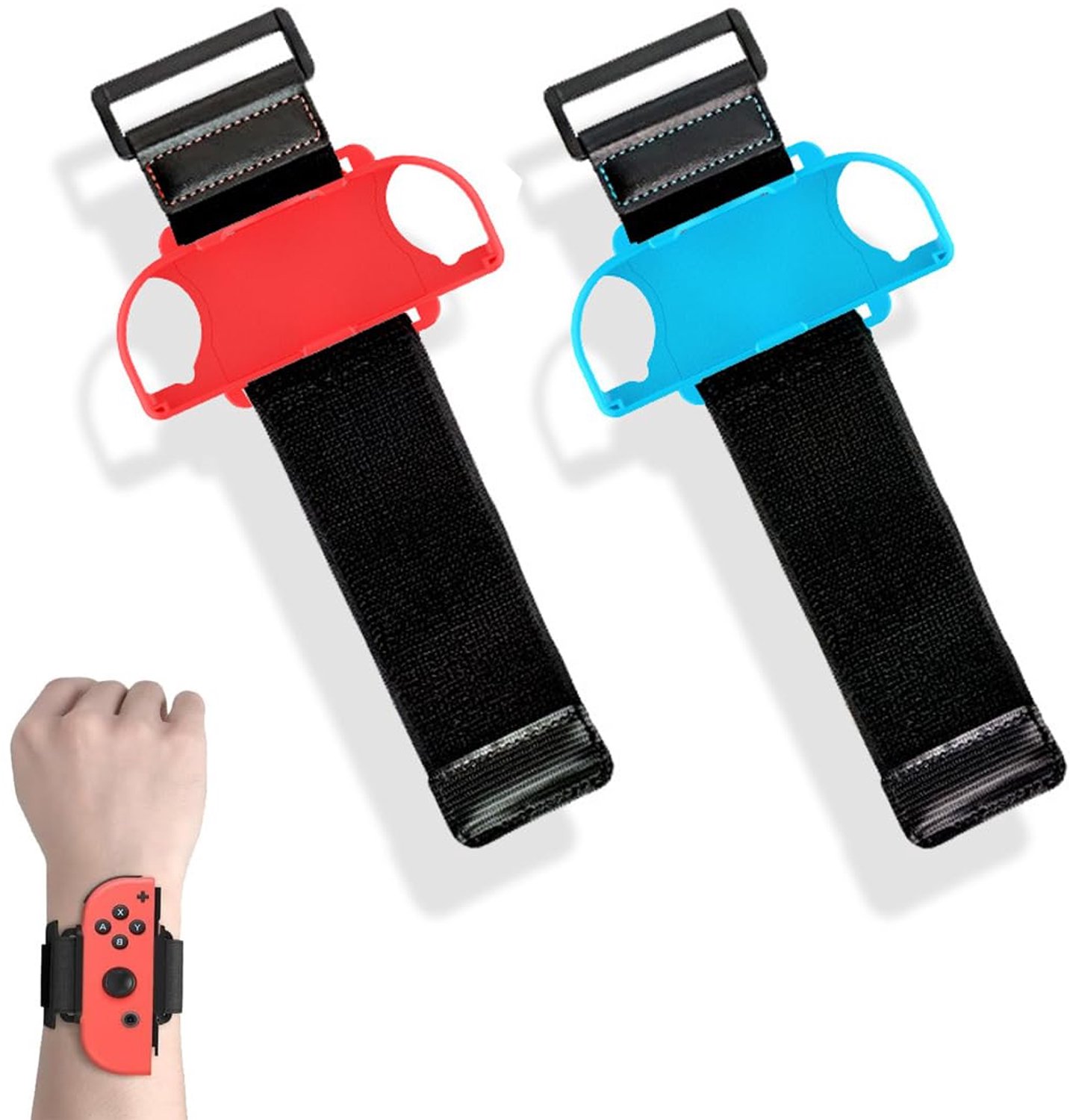 Dansarmbanden - Verstelbare dansarmband - Rood en blauw - Aerobic en boksen - Geschikt voor volwassenen en kinderen