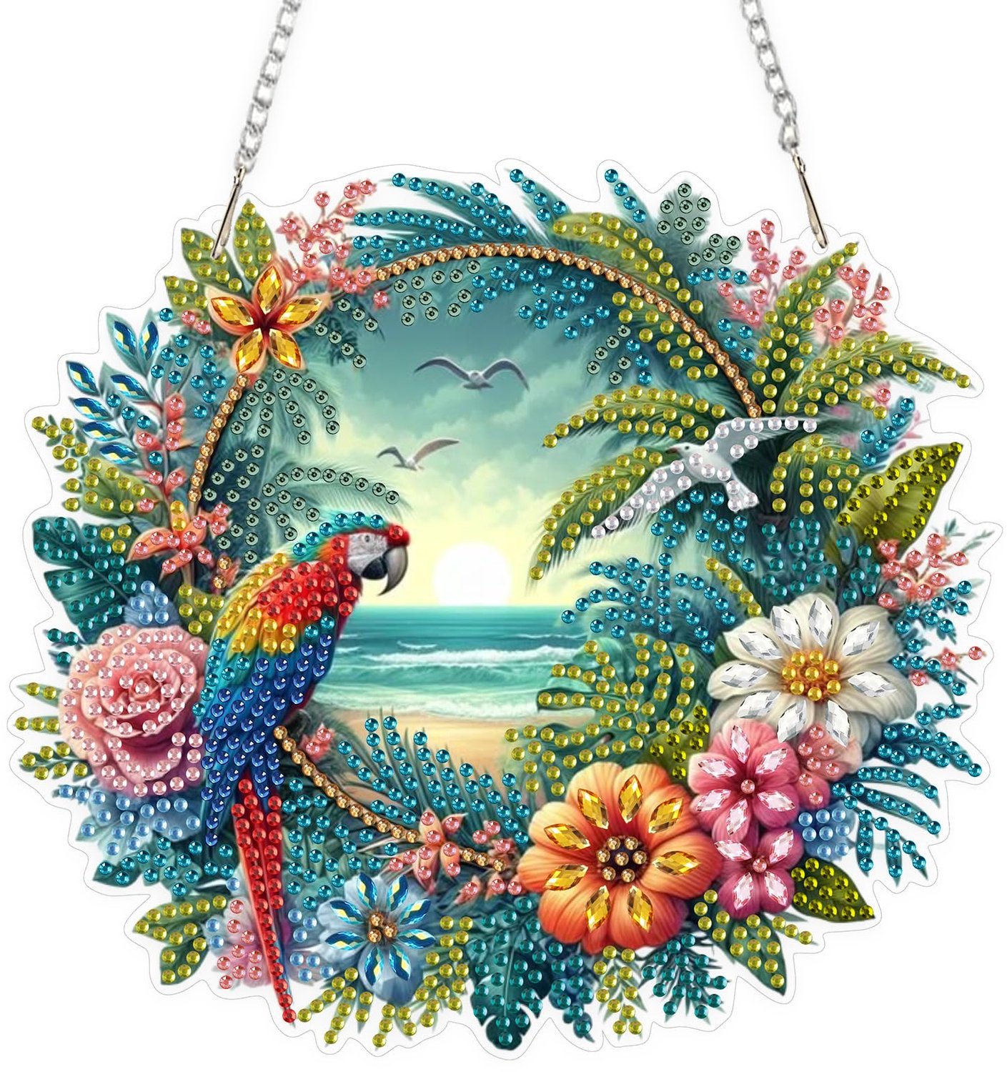 Parrot Diamond Art Hanging Ornament Kit
