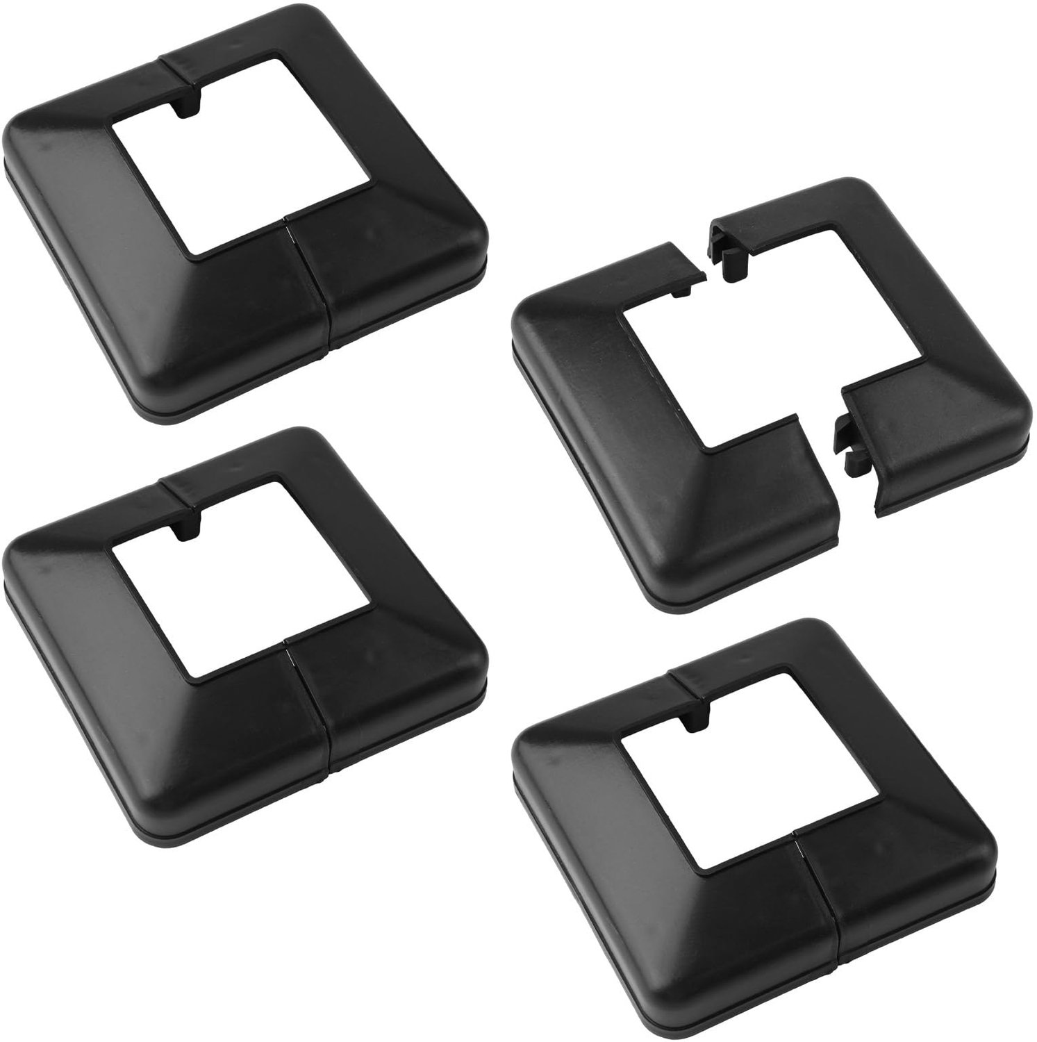 Post Basis Afdekplaat - 4 Stuks Decoratieve Plastic Covers