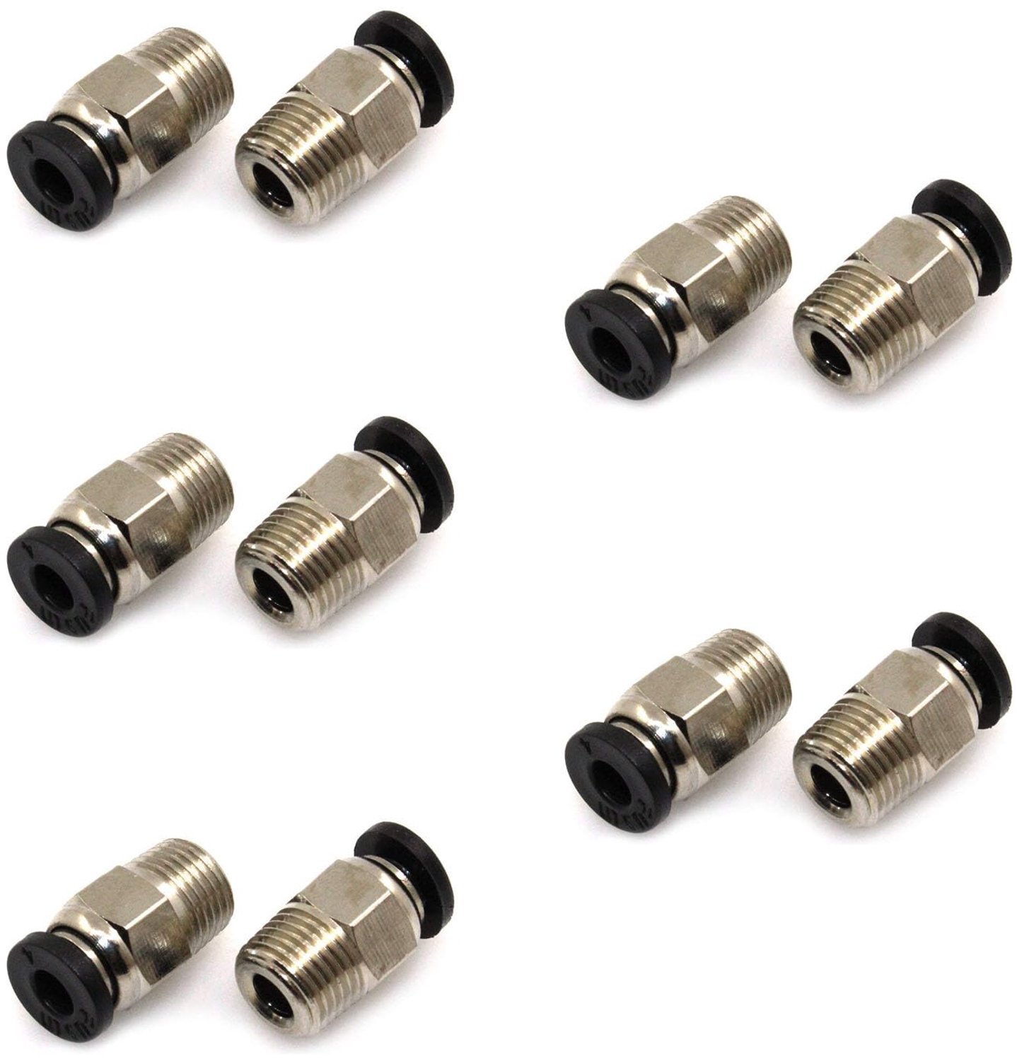 PC4-M10 Pneumatische Connectoren voor 3D Printers (Pack van 10)