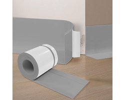 PVC Plint Hoogwaardig Materiaal - Flexibele Plint - Zelfklevende Plinten - Zachte Plint - Snijden - Afmetingen 70mm x 20mm x 12M