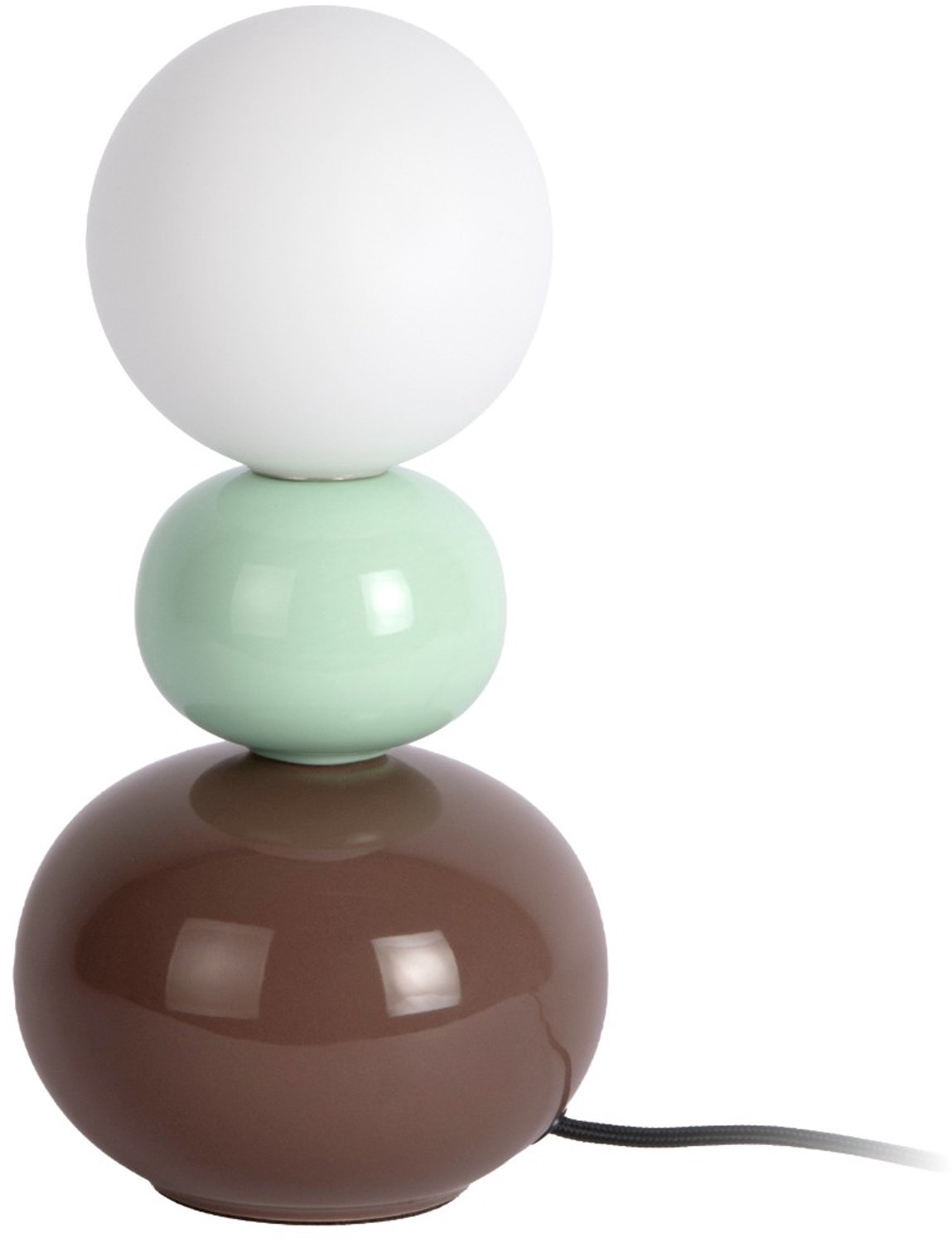 Leitmotiv Tafellamp Firenze Pellet - Chocoladebruin - 10x10x26cm - Scandinavisch