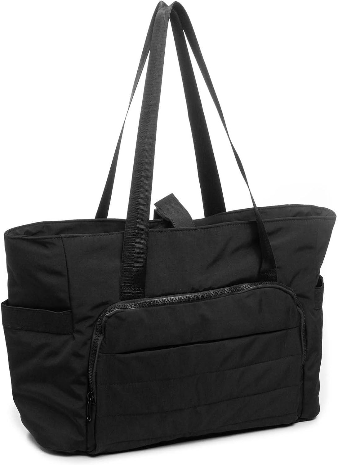 Draagtas voor dames, sporttas, puffy tote bag, handtas met ritssluiting, schoudertas, laptoptas, yogatas - ShopVlot