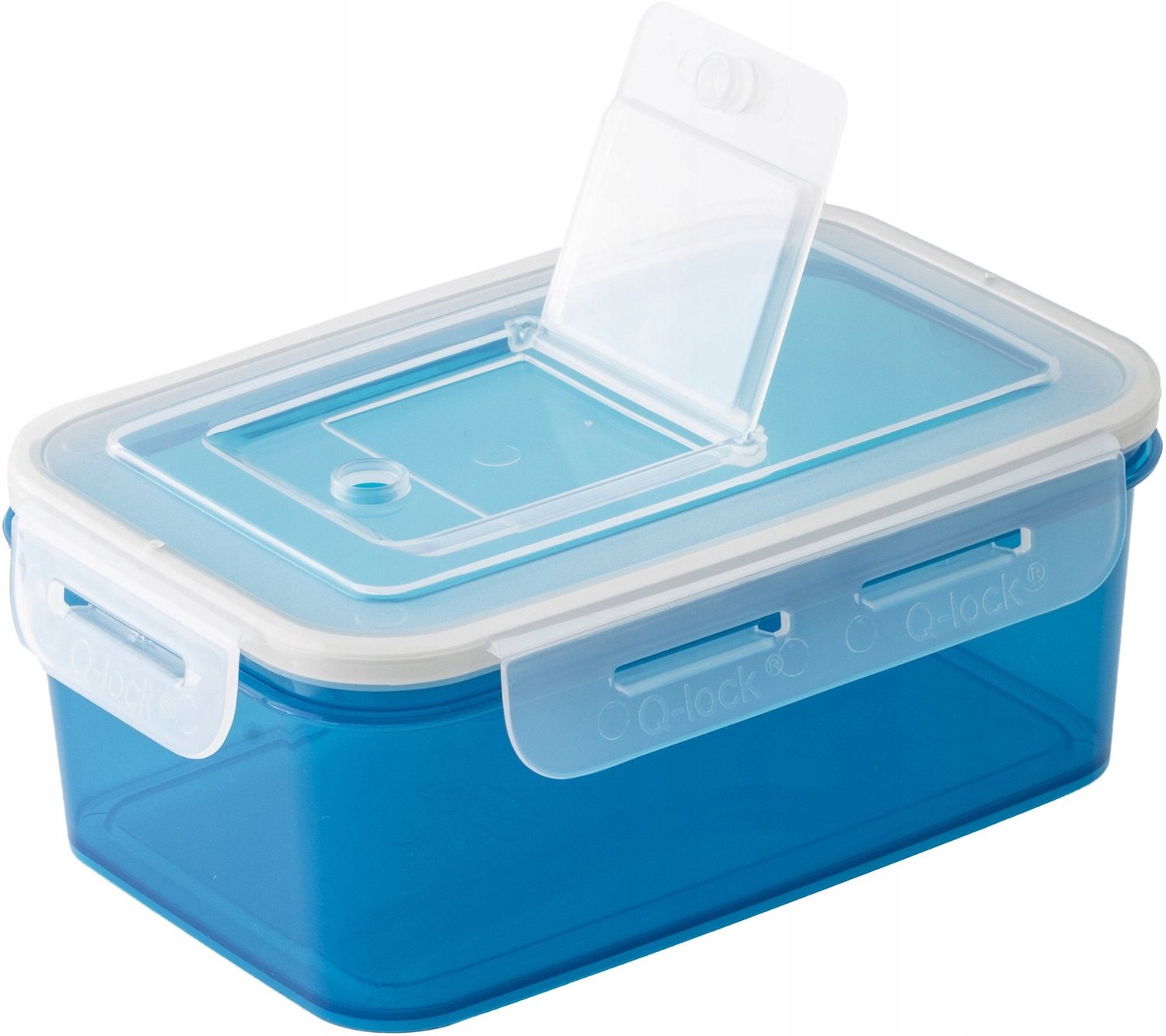 BranQ Q-lock voedselcontainer 650 ml blauw - Luchtdicht & BPA-vrij