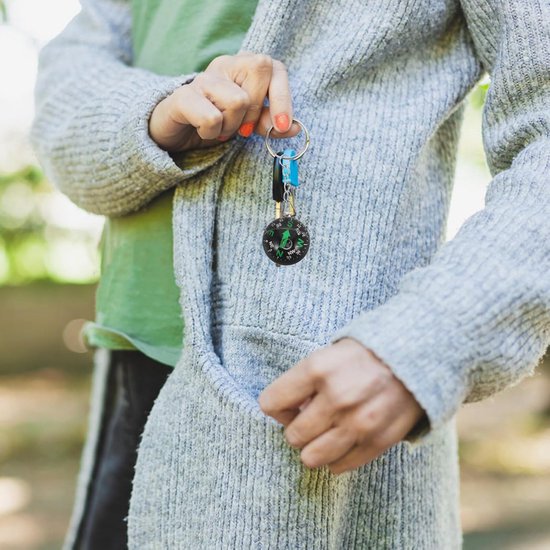 10 Stuks Delige Compacte Outdoor Kompasbol Sleutelhanger Draagbare Navigatie Gadget met Robuuste Constructie voor Kamperen Wandelen Reizen Geïntegreerde Sleutelbeheer Stijlvol — afbeelding 4