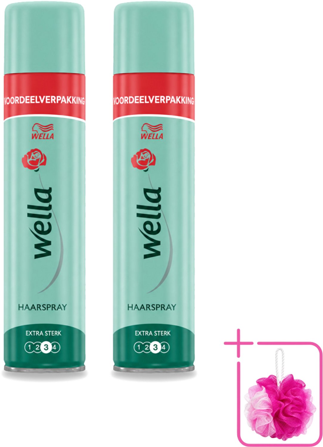 2 x Wella – Forte – Haarspray Extra Strong - 400 ml - Bulkverpakking - Haarspray - Douchemop - Extra sterke fixatie