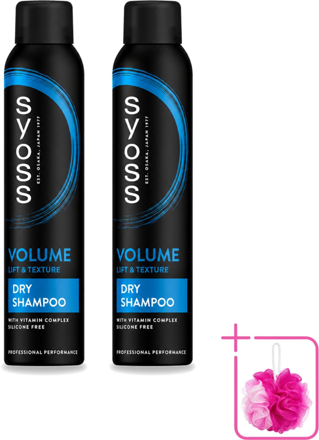 2 x SYOSS - Volume Droogshampoo - Shampoo - Voor Volumeboost - 200ml - Bulkverpakking - Volume droogshampoo - Douchemop - Fris haar