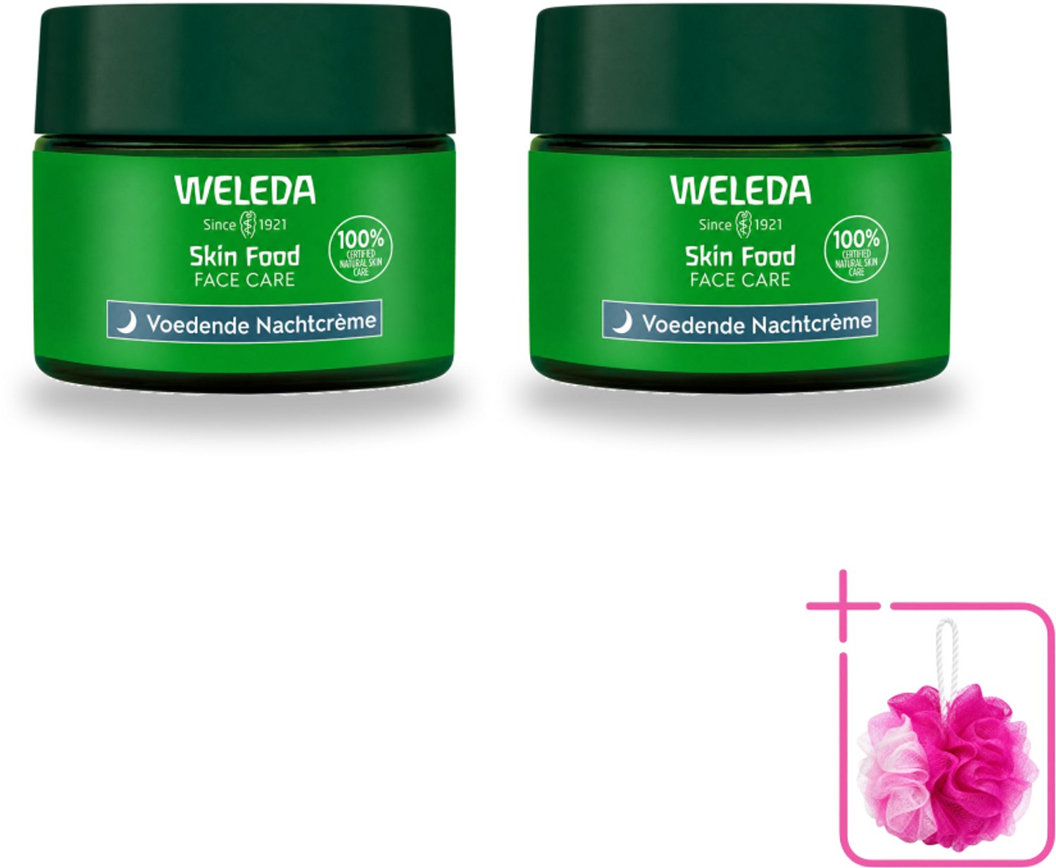 2 x WELEDA - Nachtcrème voedend - Skin Food - 40 ml - Bulkverpakking - Nachtcrème - Douchemop - Voedende crème