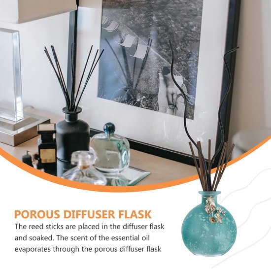 40 Stuks Geurstokjes Rotan Diffusersticks Zwarte Vervangingsstaafjes voor Aromadiffuser Aromatherapie Thuis Gebruik Slaapkamer Woonkamer Keuken — afbeelding 5