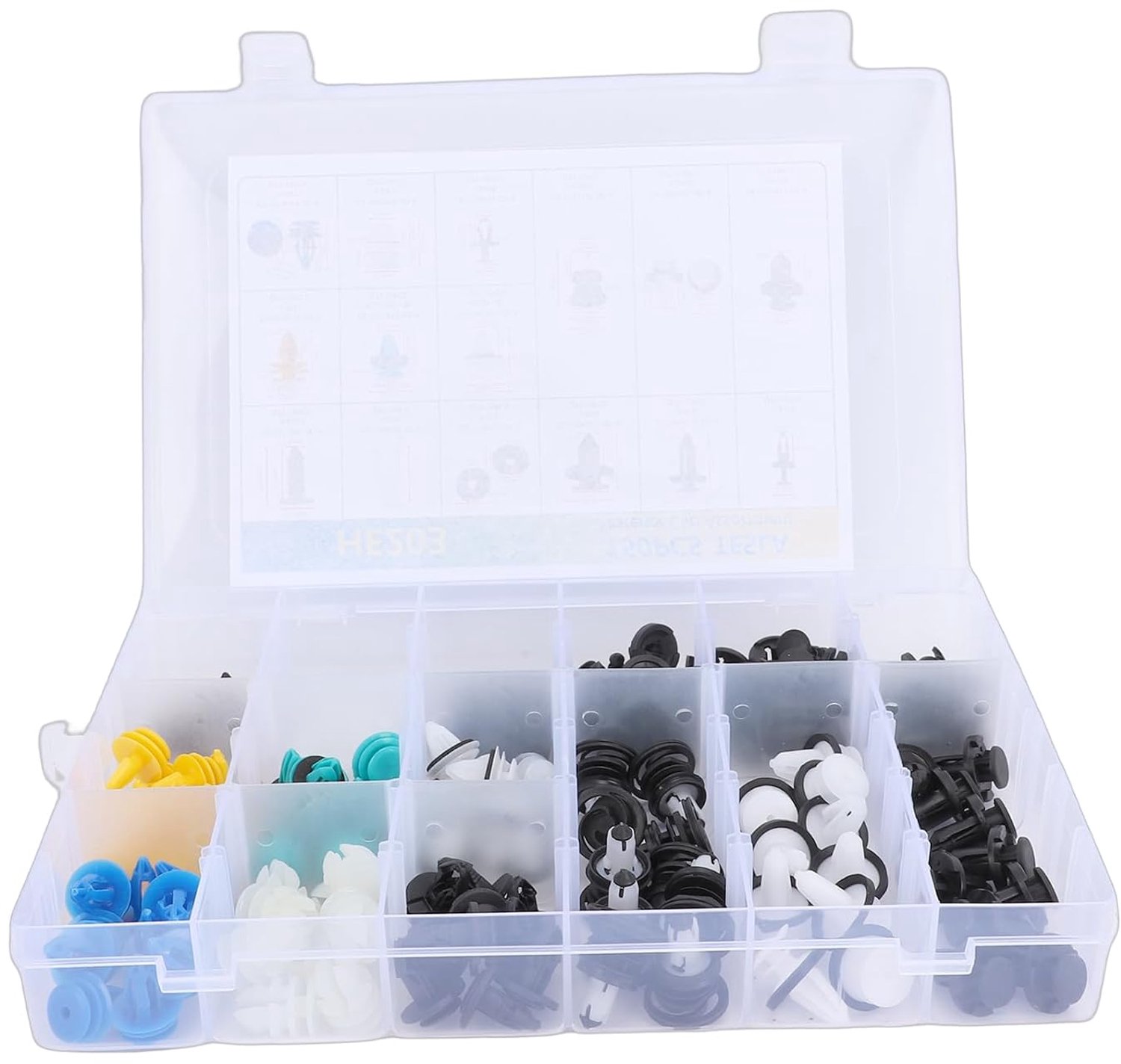 Auto Retainer Bevestigingsclips Set, 150PCS Nylon, Model S 3 X Y