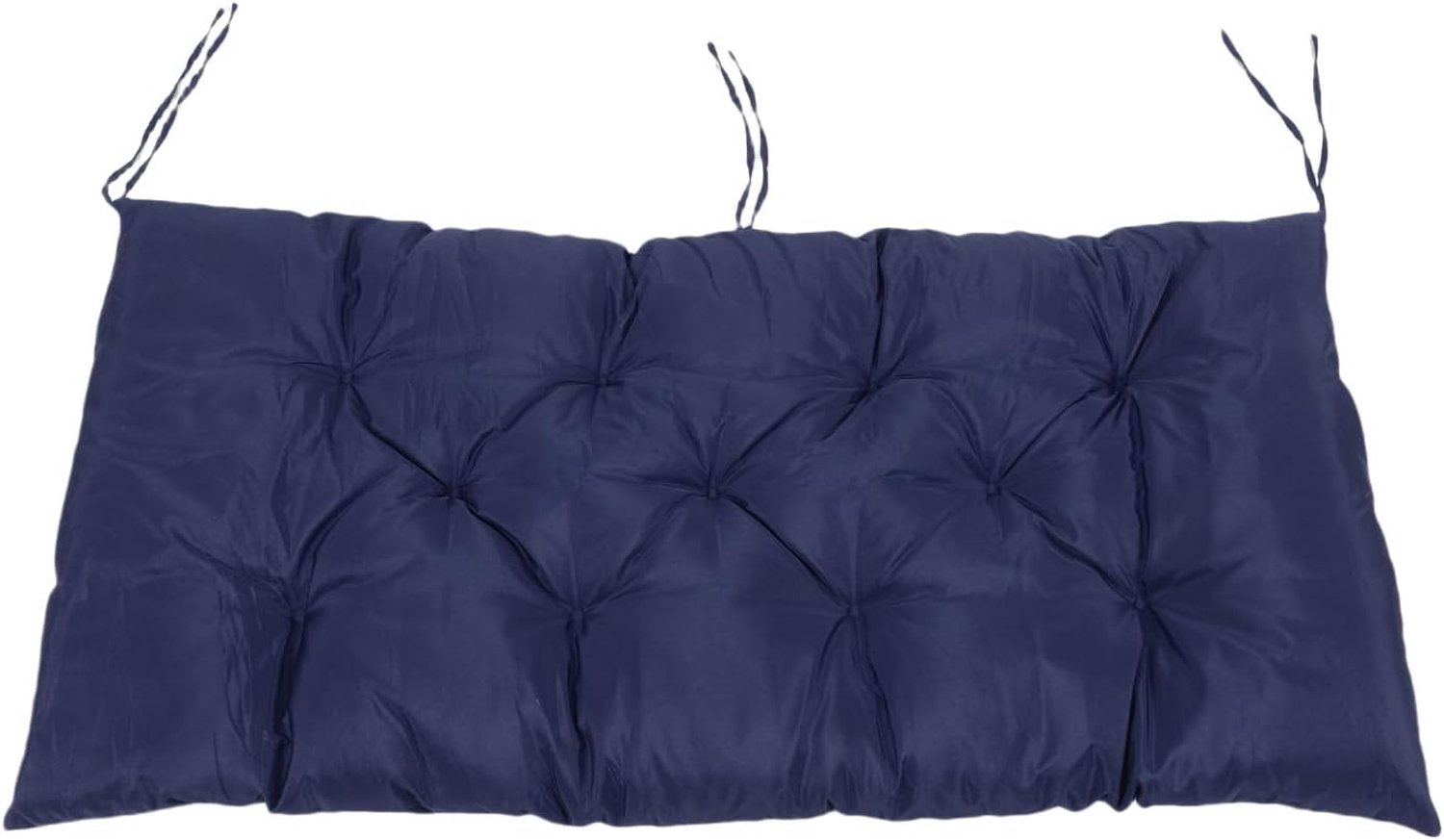Buitenbankkussen, Regendicht Zonbestendig Terrasstoelkussen met Drie Sets Riemen Schommelzitkussen voor Tuinmeubilair Patio Loveseat Binnen Buitengebruik (NAVY)