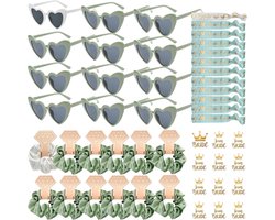 EVJF Accessoires - hartvormige bril - teambruid-armbanden - haarelastiekjes en stickers - ShopVlot