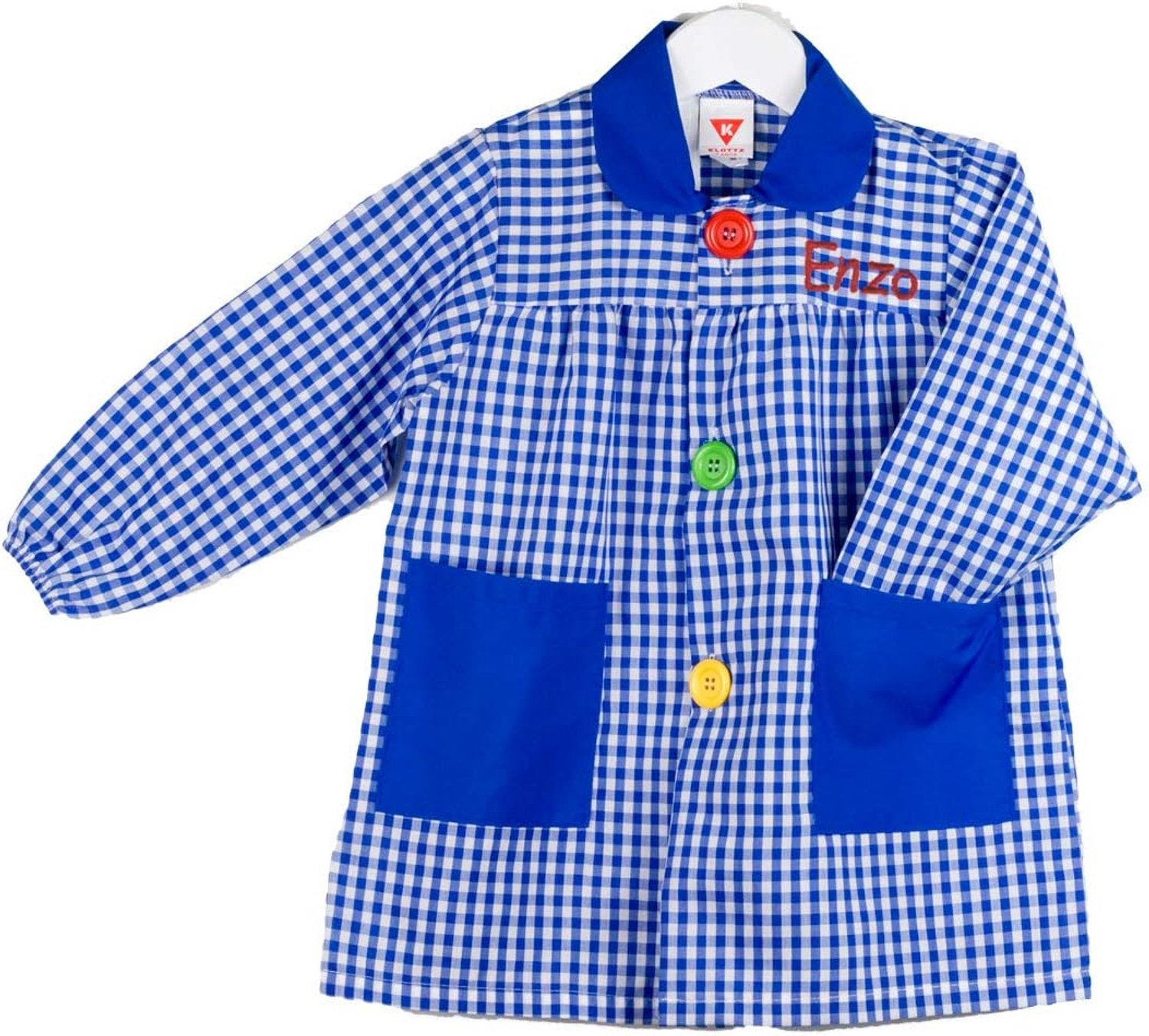 Babi College Geborduurd met Naam - Blauw - Groot - Persoonlijk cadeau - ShopVlot