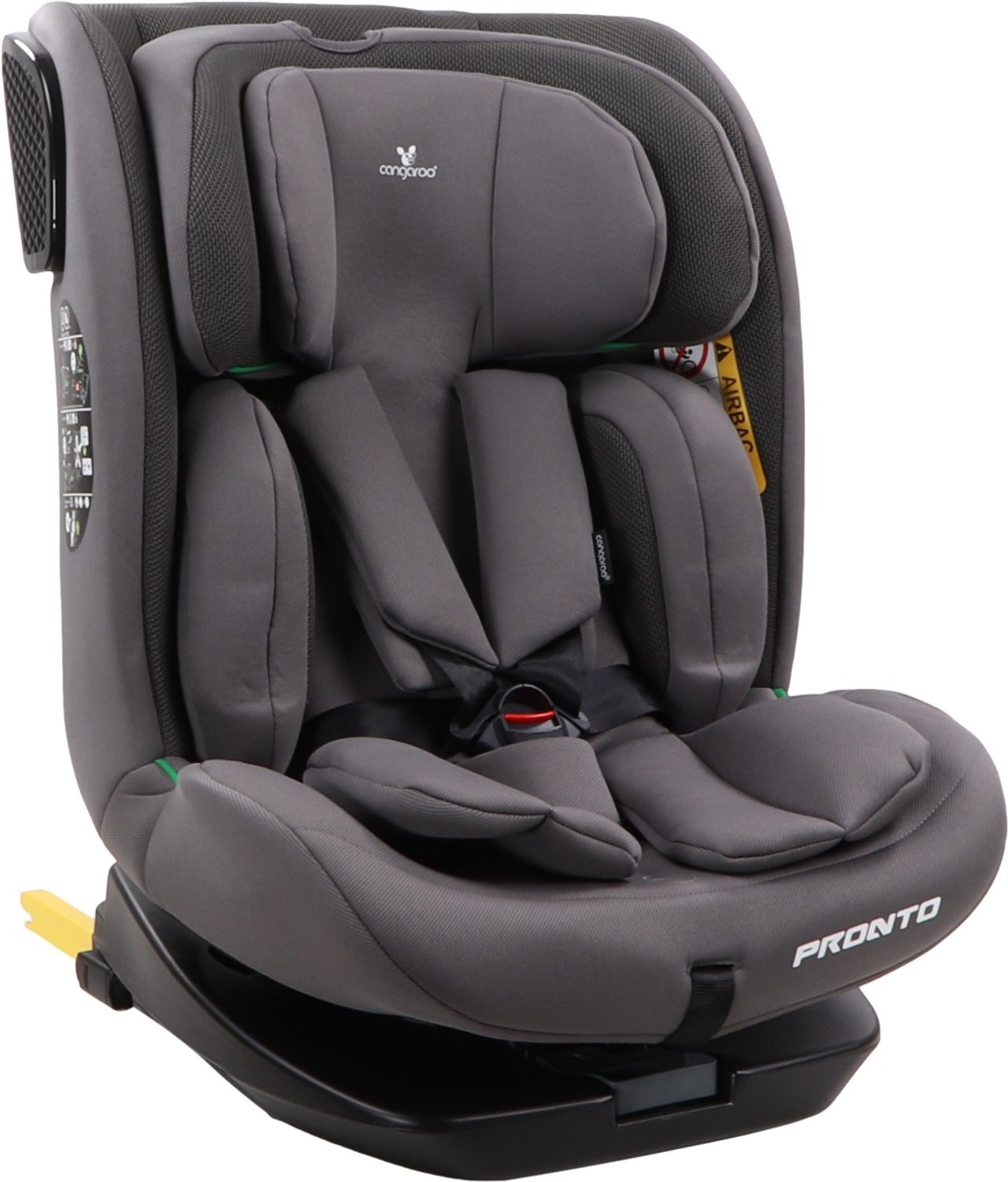 Cangaroo Pronto Dark Grey 40-150 cm 360° i-Size Autostoel