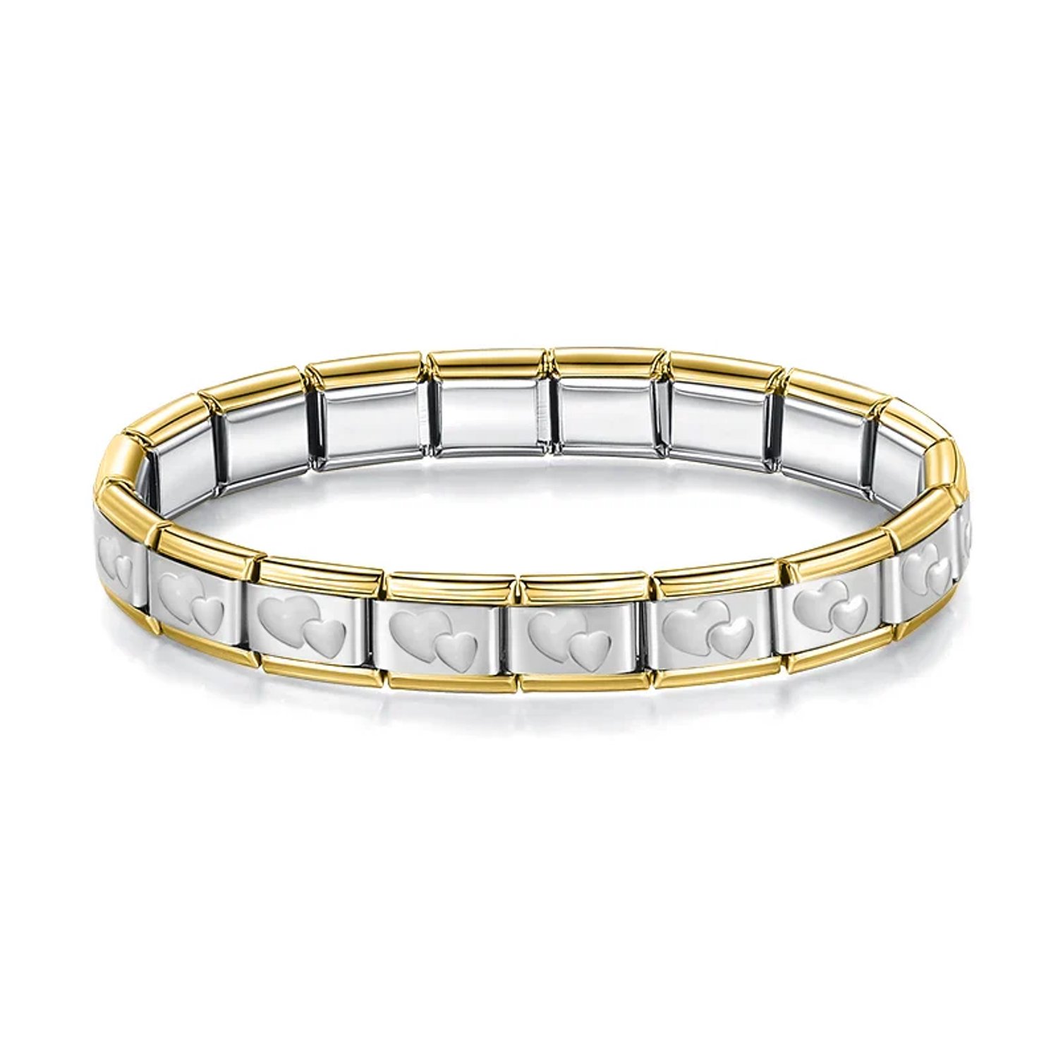 Armband Goud met Love my Love zilver