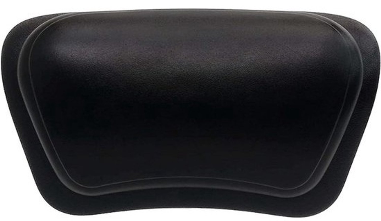 Badkussen - Hoofdsteun voor bad - Voor ontspanning in bad - Ergonomische ondersteuning - 31 x 18 cm - Zwart