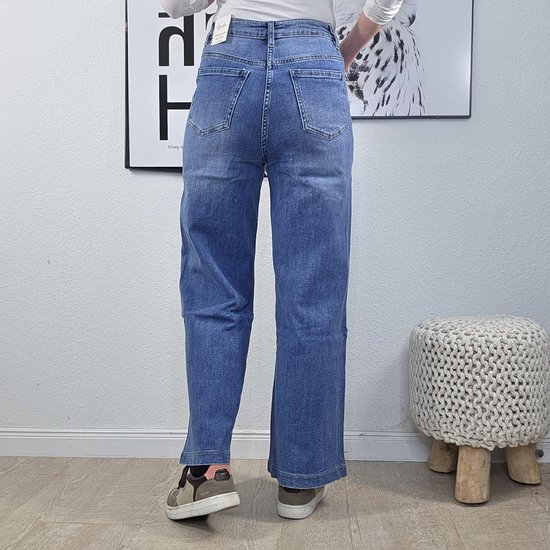 JEWELLY Brede pijpen flared jeans | damesbroek met wijde pijpen | Classic 5 Pocket — afbeelding 3
