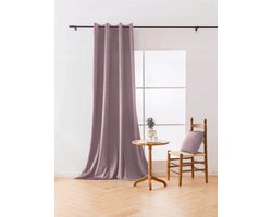 Giorgia Velvet Gordijn - 140x250 cm - Halfverduisterend - Roze