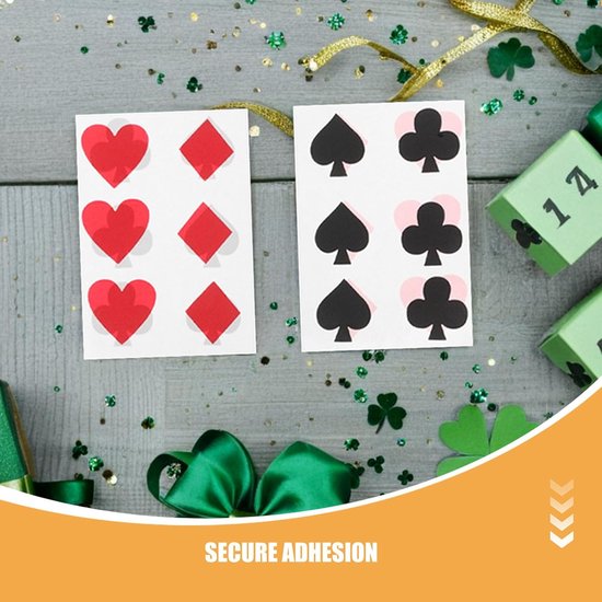 48 Stuks Delige Vegas Poker Stickers Zelfklevende Casinothema Labels voor Waterflessen Laptops Feestdecoratie Feestelijke Tumbler Stickers voor Mannen Vrouwen — afbeelding 2