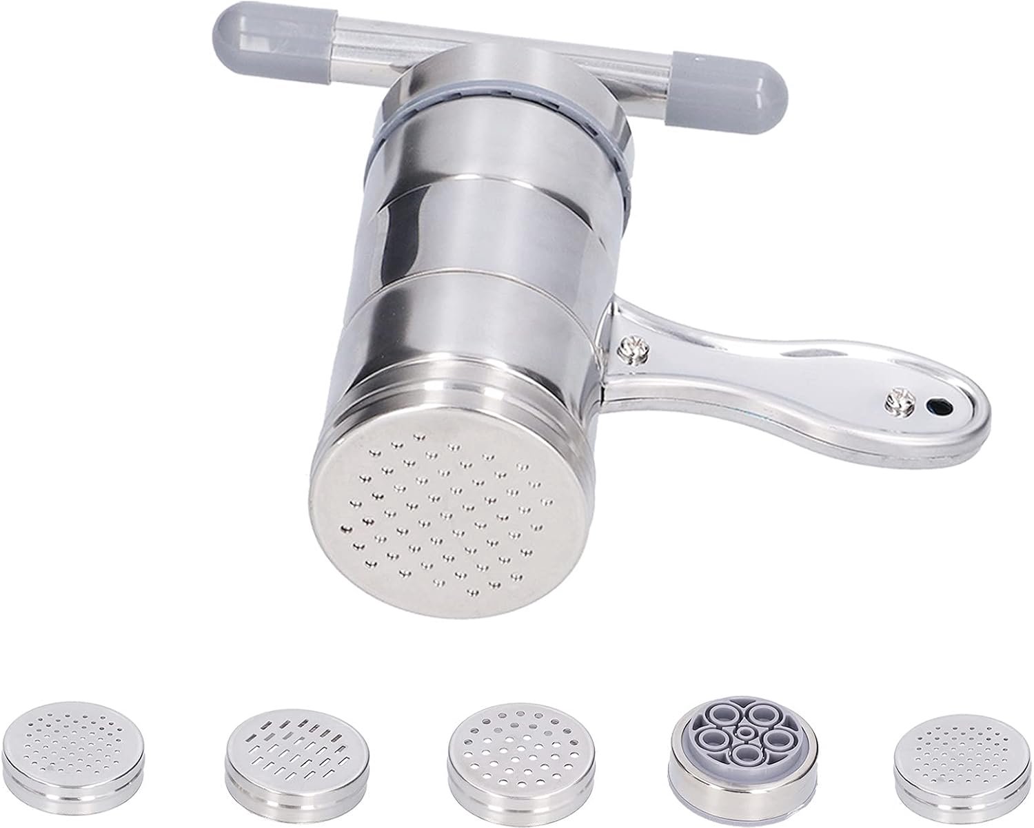 Multifunctionele Handmatige Noodle Persmachine Met 5 Mould Voor Fettuccine en Spaghetti Pastamachine