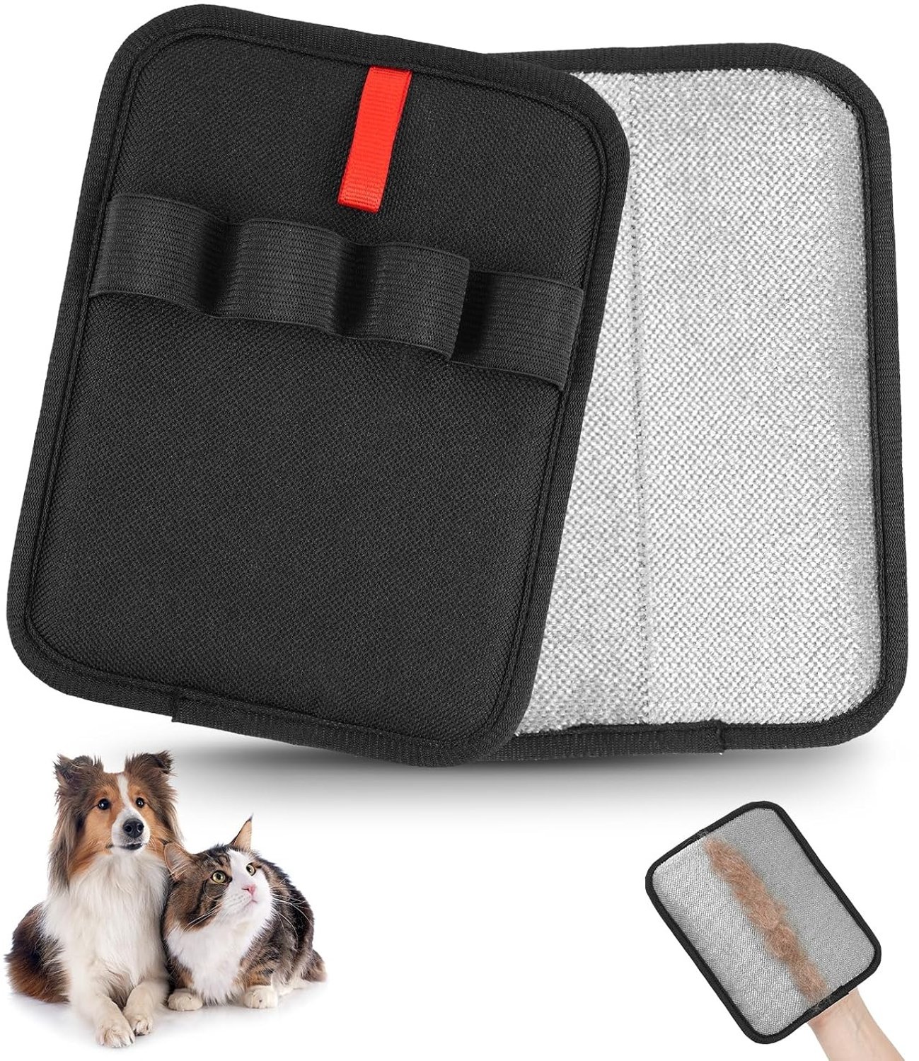 Herbruikbare elektrostatistische dierenhaarverwijderhandschoenen voor katten en honden, ideaal voor meubels, tapijten en stoffen