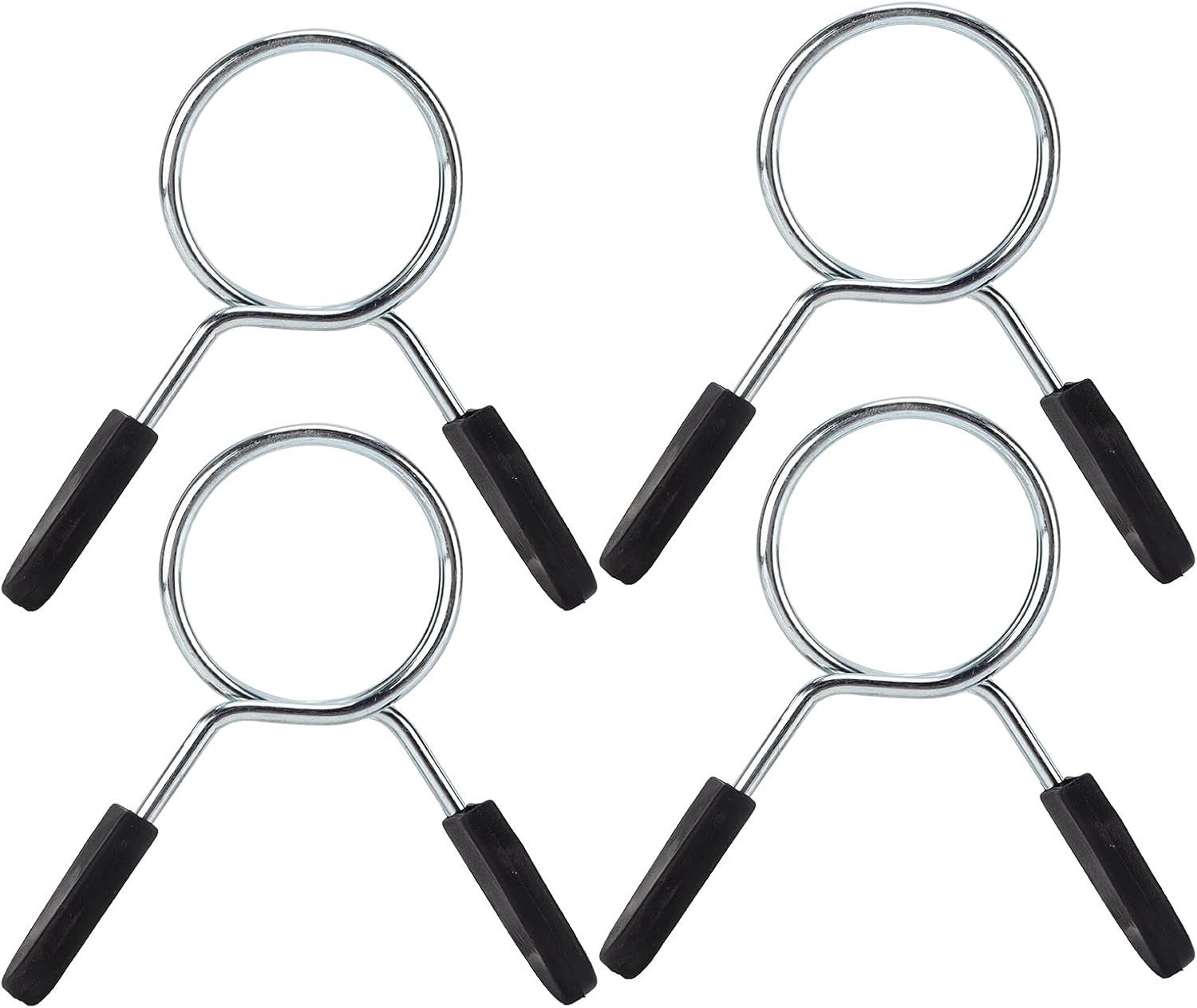 Set van 4 Halterveerclips voor Barbell - 48mm Spanklemmen voor Fitness en Krachttraining Accessoires