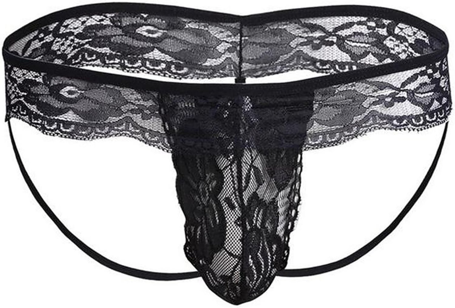 Générique Erotische lingerie voor heren, sexy, transparant, kant, nachtondergoed, string, ademend, elastisch, zacht, elegant, A3