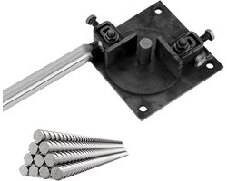 Buiger, draagbare handbuigmachine van 1-14 mm, ijzeren staven buigmachine voor rondstaal/versterkt staal/plat ijzer