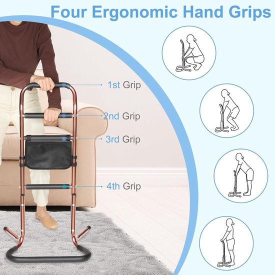 Ergonomische Sta-Hulp voor Senioren - Veilig Transferhulpmiddel en Mobiliteitssteun tot 136 kg — afbeelding 3