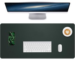 Lllunimon Lederen Bureau Muismat Tafelbescherming PU Leer Vloeiblokken Antislip Waterdicht Schrijfbord Tafelmat Large - ShopVlot