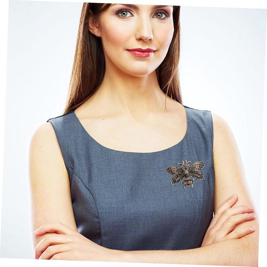 Vintage Bijen Broche Voor Dames Heren Verstelbare Rhinestone Kledingaccessoire Unisex Pin Voor Hoeden Sjaals Casual of Formele Gelegenheden — afbeelding 3
