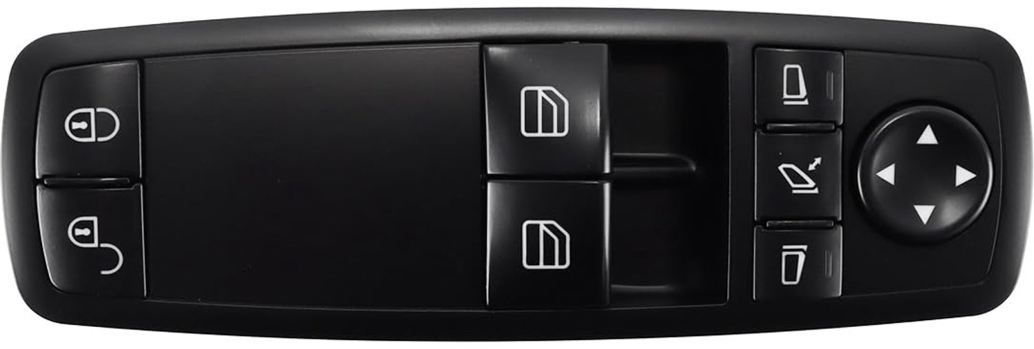Raambedieningsschakelaar voor elektrische raambediening aan bestuurderszijde - Compatibel met W169 A160 A180 W245, vervangingsonderdeel voor auto-accessoires en comfort