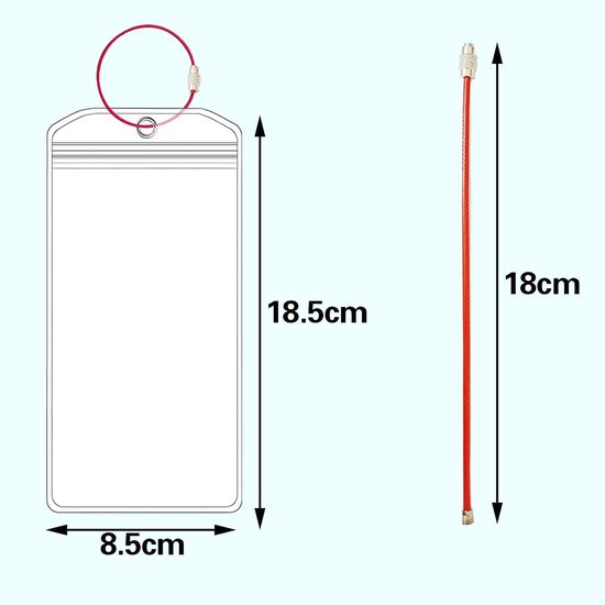 4 stuks kofferhangers voor cruises, transparante bagagelabels met schroefbare metalen band, herbruikbare cruise-kofferhangers voor je bagage — afbeelding 5