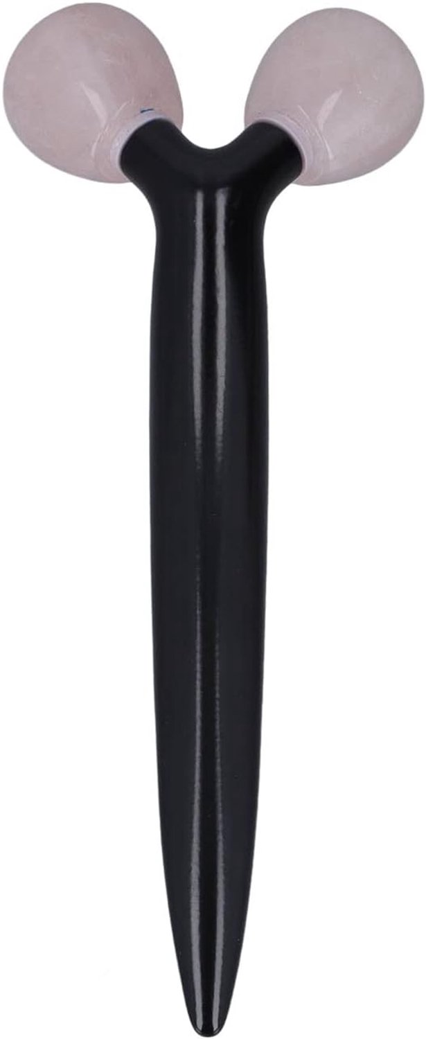 Srliya Veilige Huidvriendelijke Jade Face Roller, Lichaamsvormende Bal Gezichtsmassager voor Vrouwen Salon Thuis, Gemakkelijk Trekken en Liften van de Huid, Ontwerp met Lange
