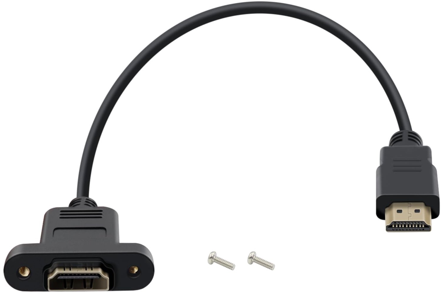 HDMI-verlengskabel met montagepaneel HDMI-kabel 4K 10 Gbps 60Hz voor Blu-Ray-speler, TV HD, XBOX360, TV 3D (1.5m)