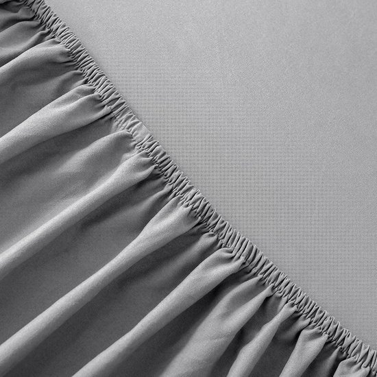 Nite Hoeslaken Lakens 25CM Extra Diepe Pocket Lakens Zacht en Ademend Machine Wasbaar Hoeslaken Enkele Dubbele King Super King Size (Donker Grijs, Single) — afbeelding 5