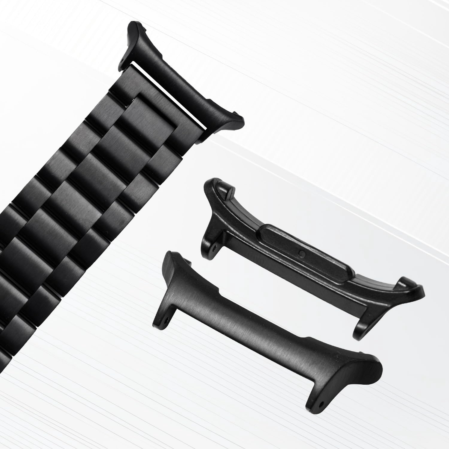 2 Paar Adapters voor Samsung Galaxy Watch Ultra 47mm, Horlogebandadapter 22mm Horlogeband Roestvrij Staal Verbindingsadapter voor Galaxy Watch Ultra Accessoires
