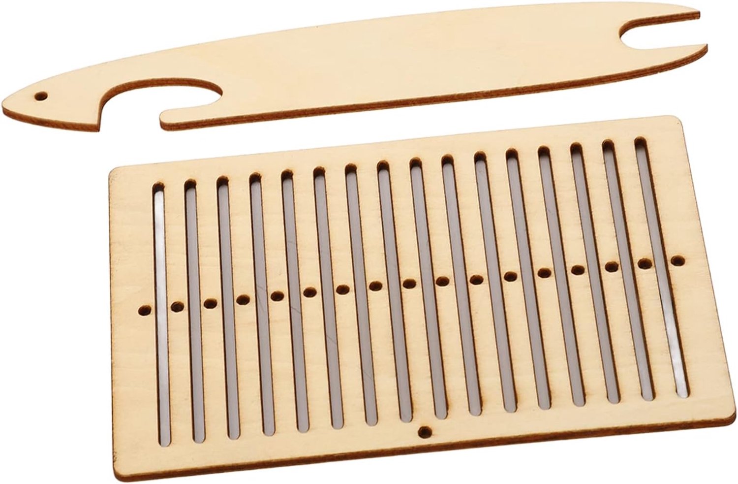 Houten Weefgetouwenset Multifunctionele Hulpmiddelen voor Het Weven van Beginners voor Armband, Tas, Riem, Camerariem, 2 Stuks Kinderen en Volwassenen