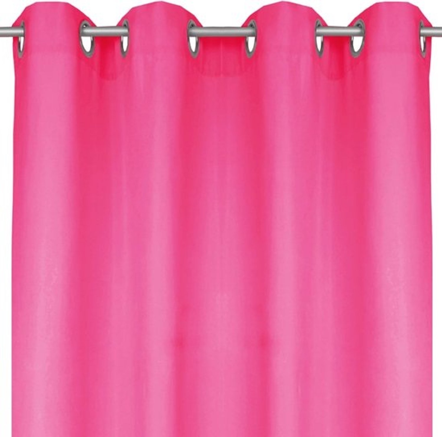 Kant-en-klaar verduisterend gordijn - met ophangringen - Ondoorzichtig - Roze - 140x145 cm