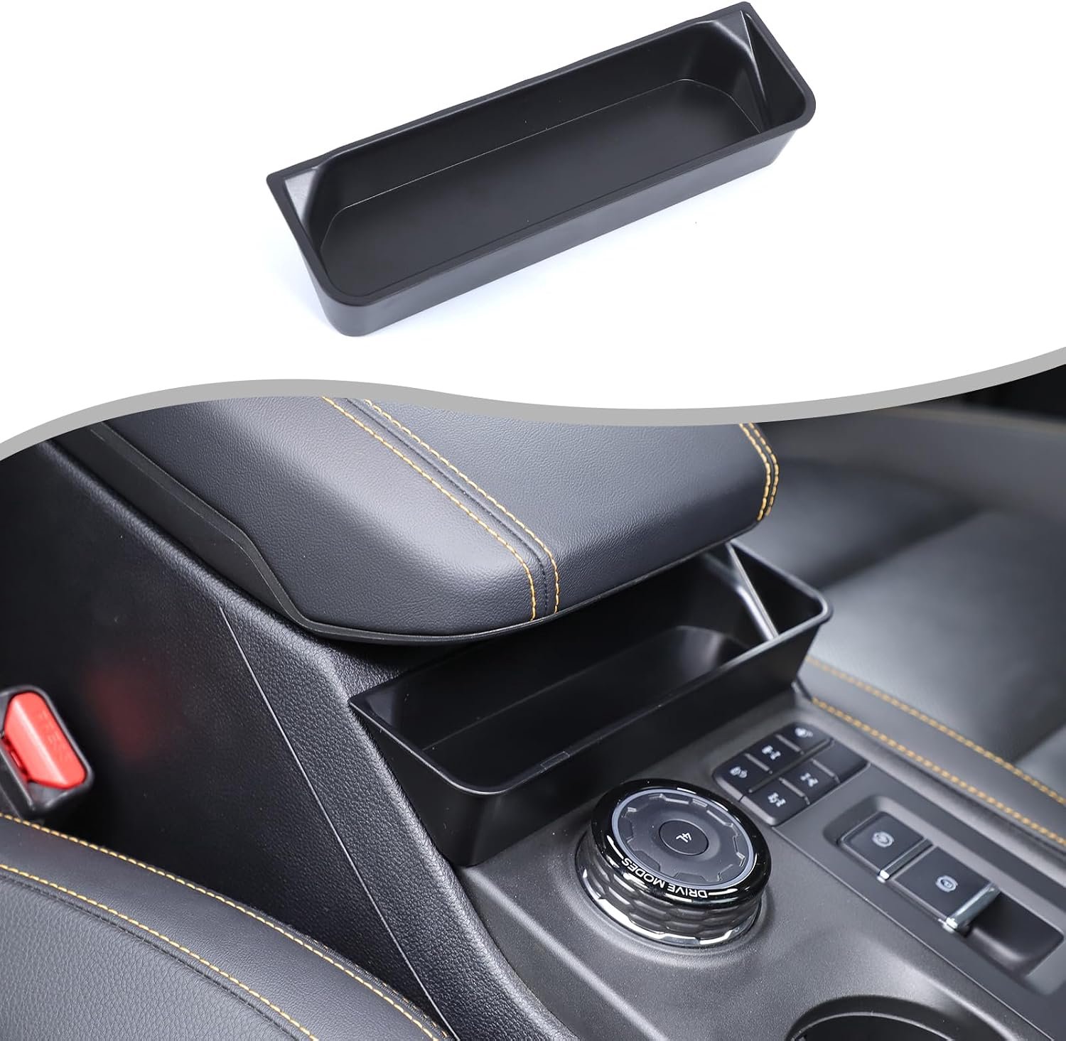 Center Console Storage Box Compatible with Ford Ranger 2023 2024 2025 Armrest Organizer Center Armrest Storage Box - ShopVlot