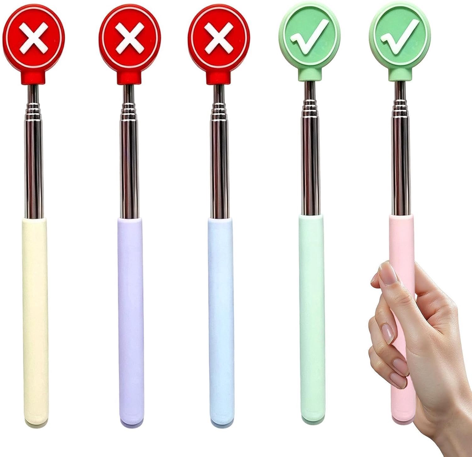 Telescopische Aanwijzer Stick, Dubbelzijdige Onderwijs Wand