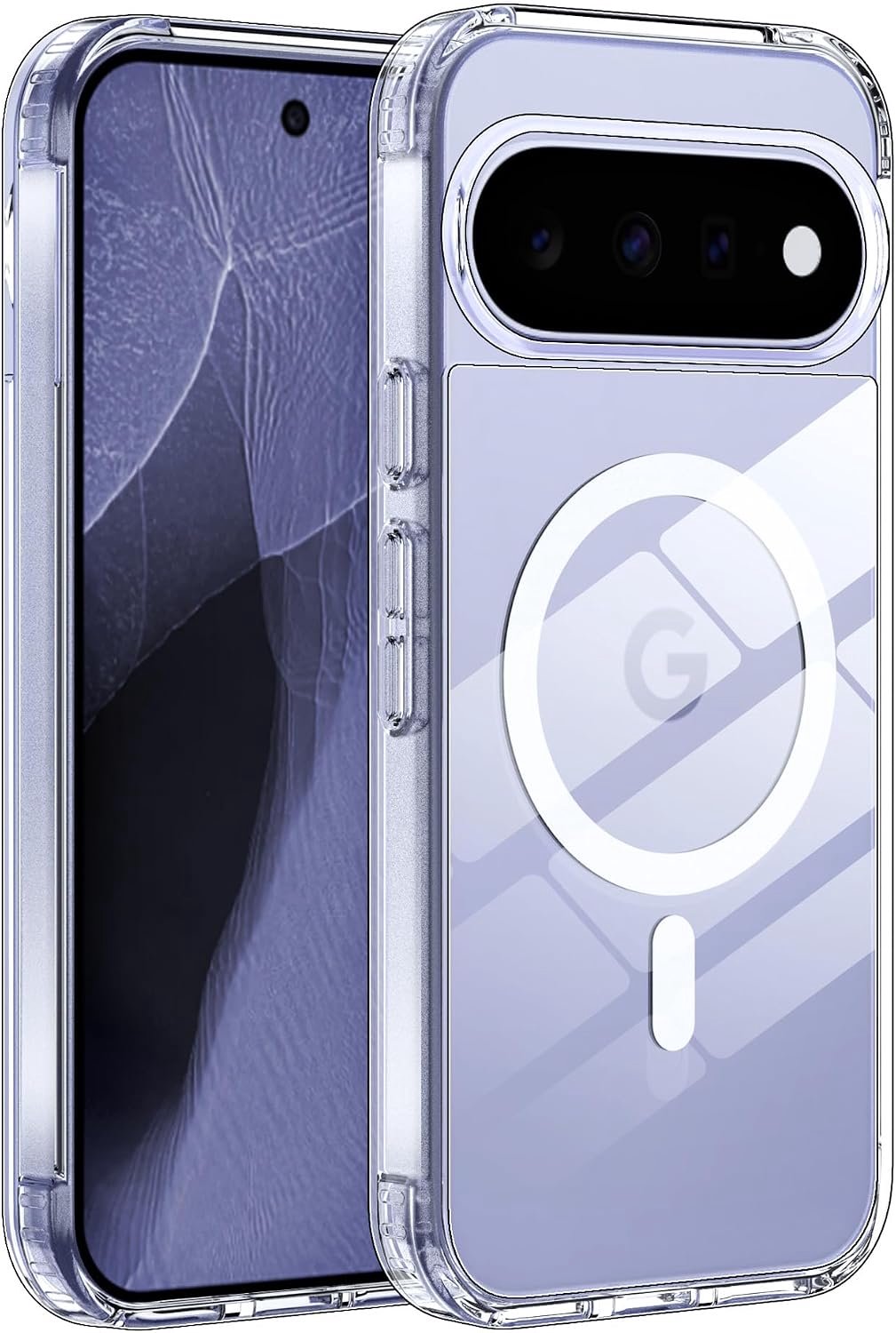 Fitudoos Beschermhoes voor Google Pixel 11/11 Pro, compatibel met MagSafe, bescherming grado militair, zeer transparant en duurzaam, vergeelt niet, vet- en krasbestendig, transparant