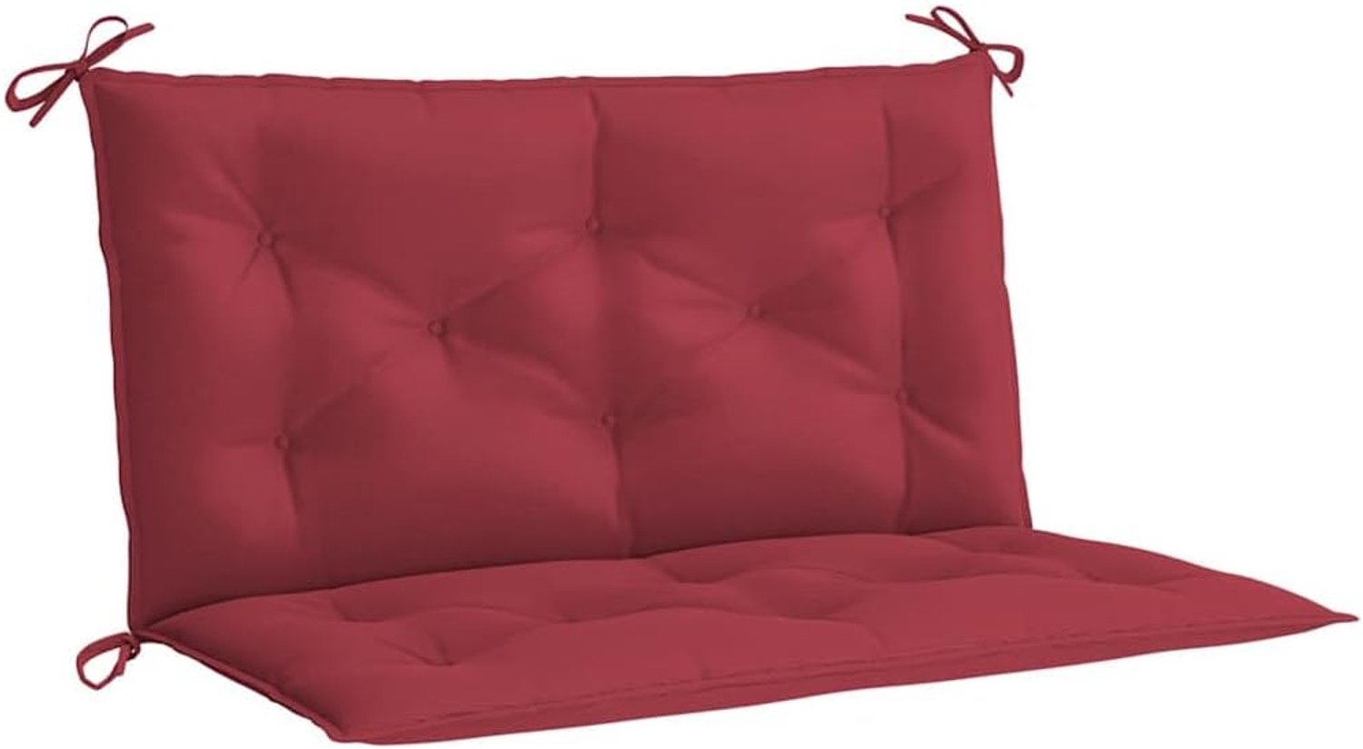 Tuinbank kussen wijnrood 100x(50+50) x7 cm Oxford-stof