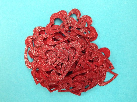 Petra's Knutsel-News Strooiartikel, Fliz, wijnrood, 18 x 12 x 3 cm, 50 stuks — afbeelding 3