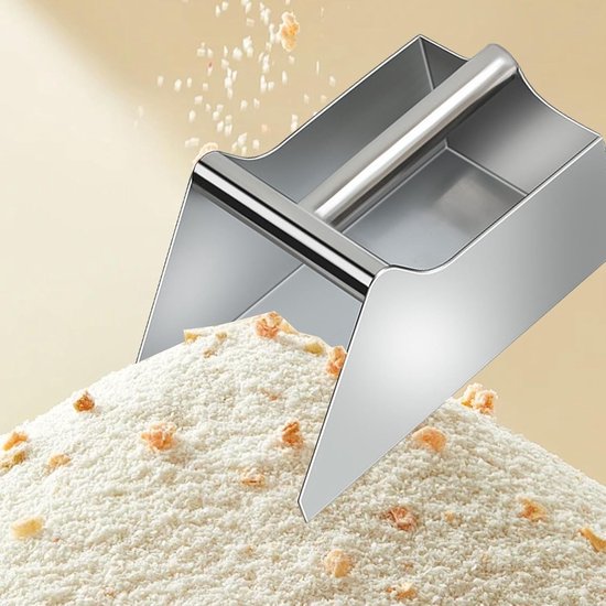 Roestvrijstalen voedsellepel, keukenschep, theelepel, snoeplepel, schep voor bloem en popcorn, kleine multifunctionele keukenlepel, multifunctioneelkeukengereedschap, serveerlepel voor de bar Snoeplepel,snoeplepel,schep voor bloem en popcorn, kleine — afbeelding 2