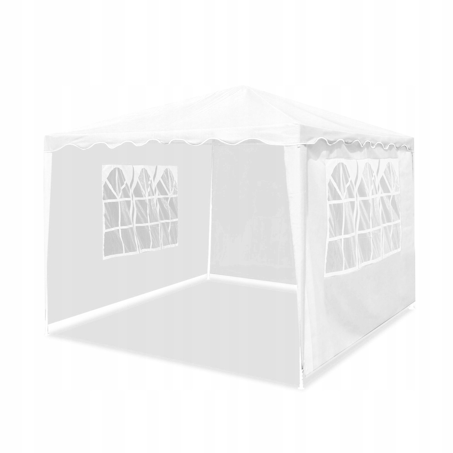 Tuinhuis Aga 3x3m Wit met Ramen - Stijlvolle Beschutting
